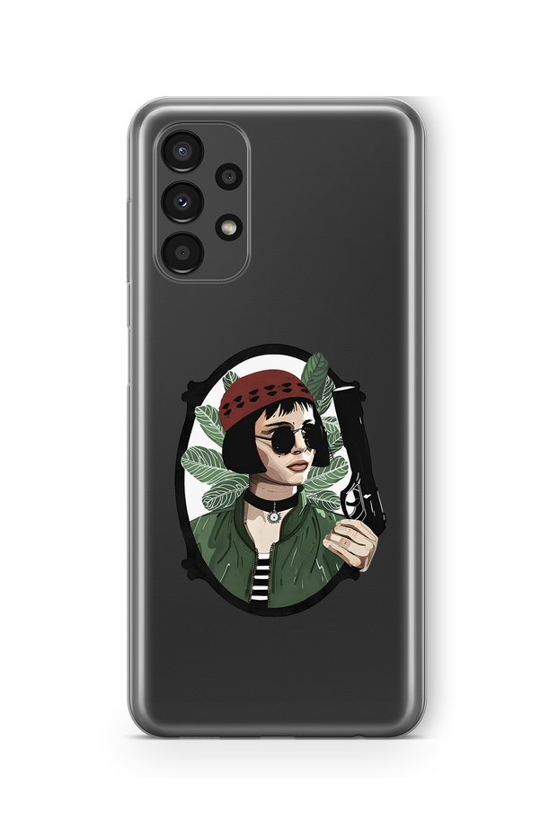 Samsung Galaxy A52 Compatible Leon Design Printed Transparent Case