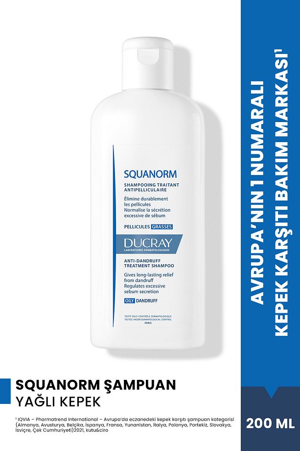 Squanorm Yağlı Kepek Şampuanı 200 ml - 1