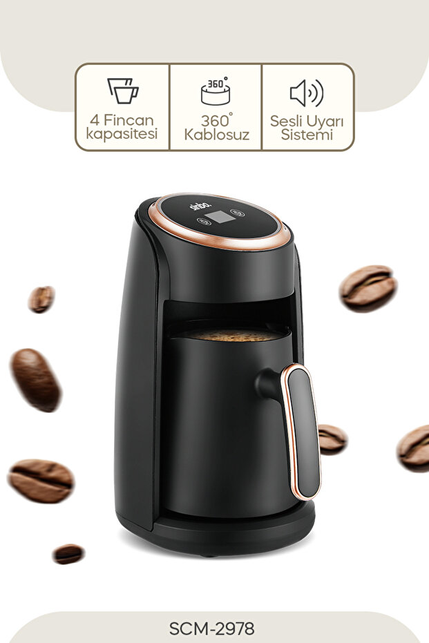Automatic Coffee Machine 4 Functions Digital Display - 1