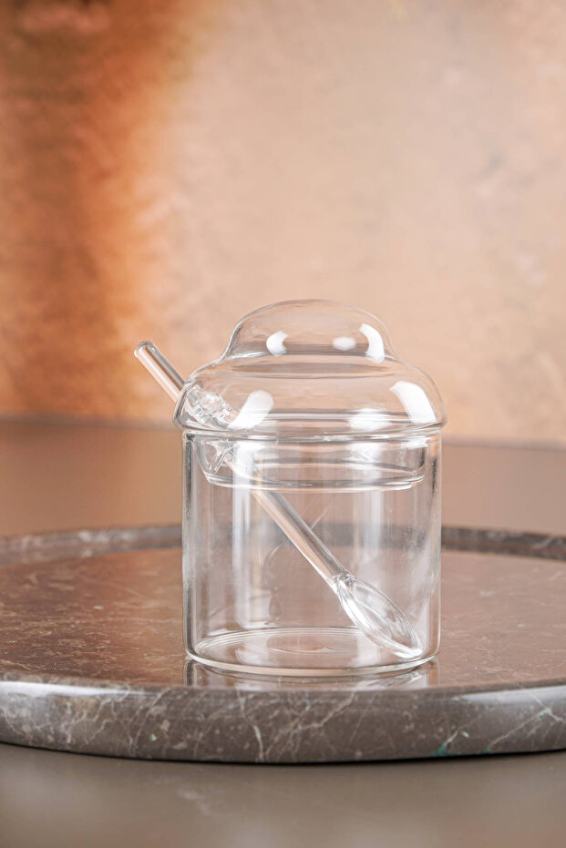 Glass Jar with Spoon - 180 ml