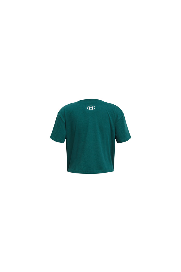 Girl's UA Crop Sportstyle Logo Short Sleeve1380878-449