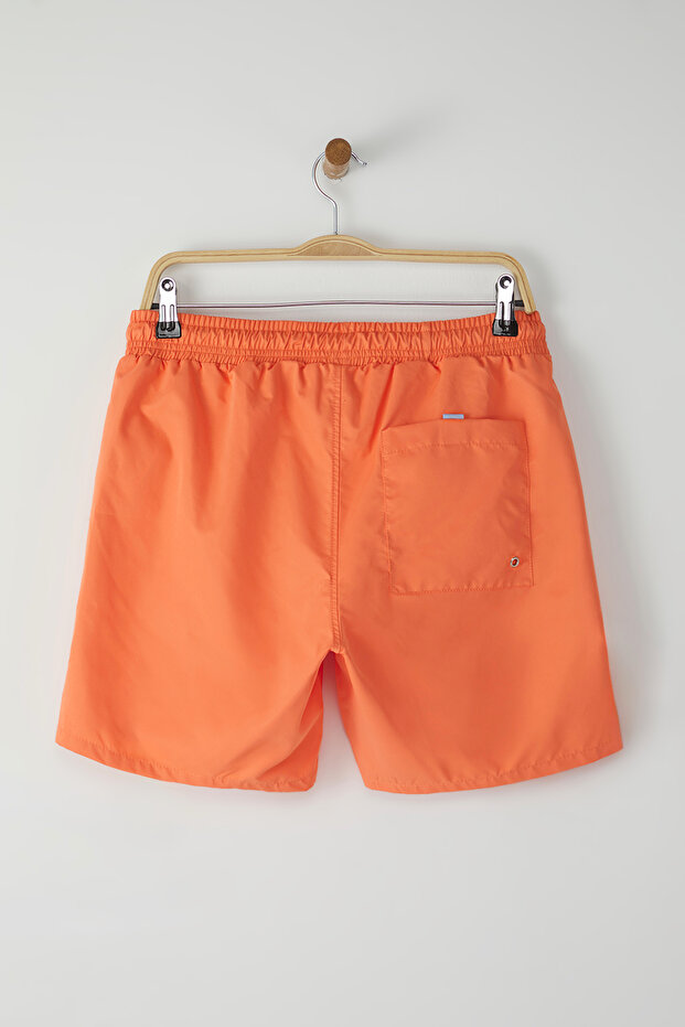 Açık Turuncu Basic Standart Boy Deniz Şortu TMNSS20DS0023 - 8