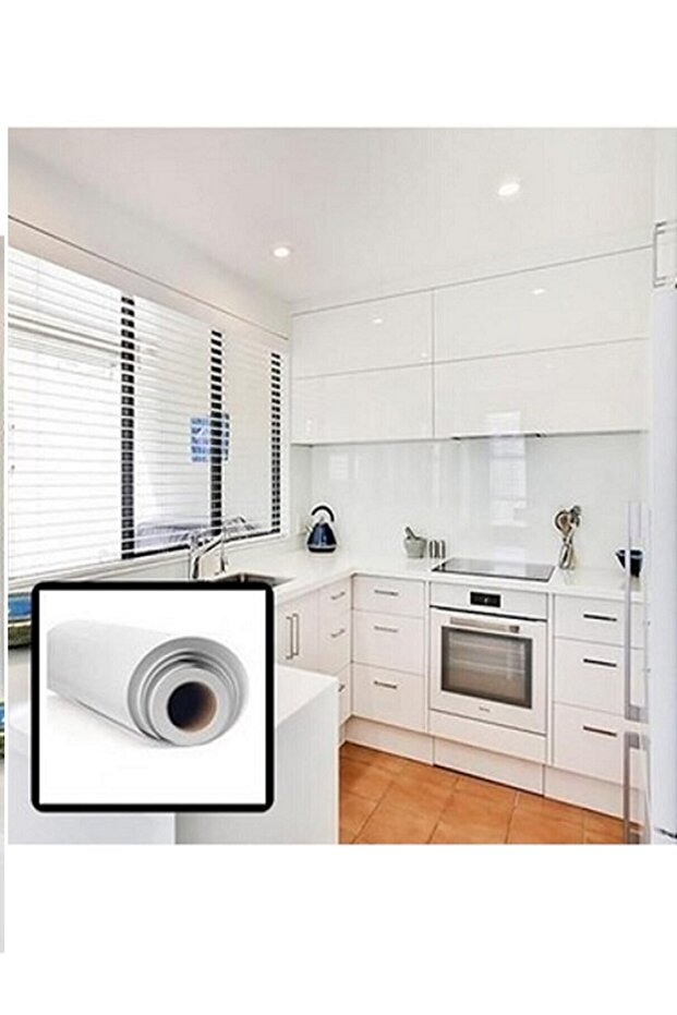 White Lacquer Cabinet Covering Foil 50 cm X 40 cm