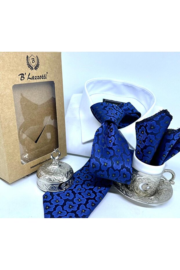 Dokuma Mendilli Kravat - 2