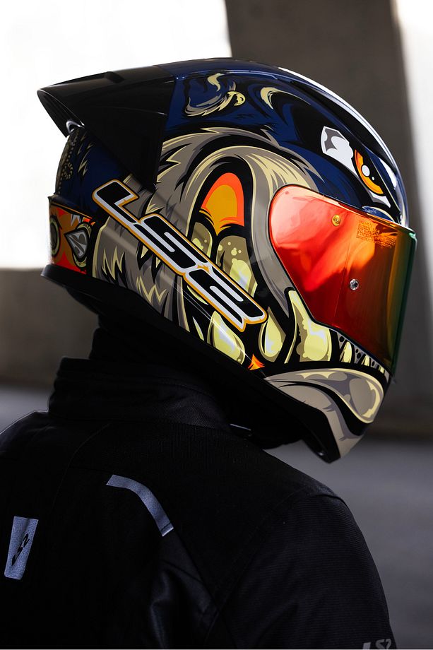 RAPID 2 RACE SPOX MAVİ-GRİ KASK - 1