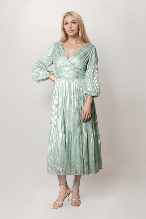 قفطان مطبوع أنيق ومطوي - 2