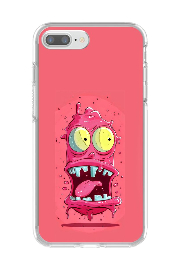 حافظة شفافة متوافقة مع هاتف iPhone 8 Plus بتصميم فيروس 1