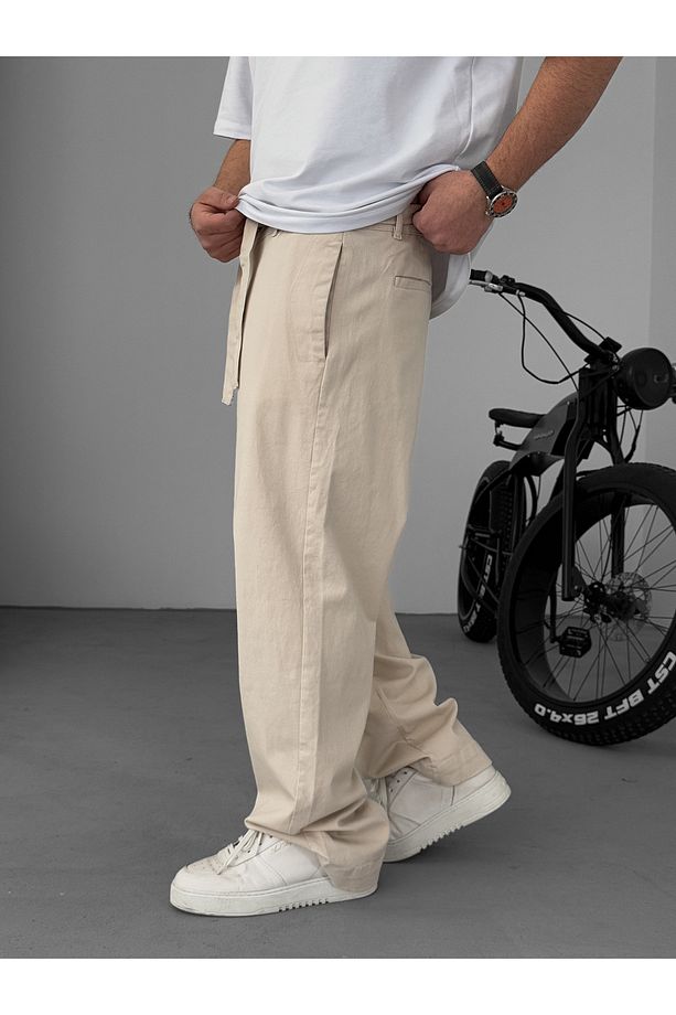 Taş Basic Kuşaklı Baggy Pantolon Ke-1006/1011 - 6