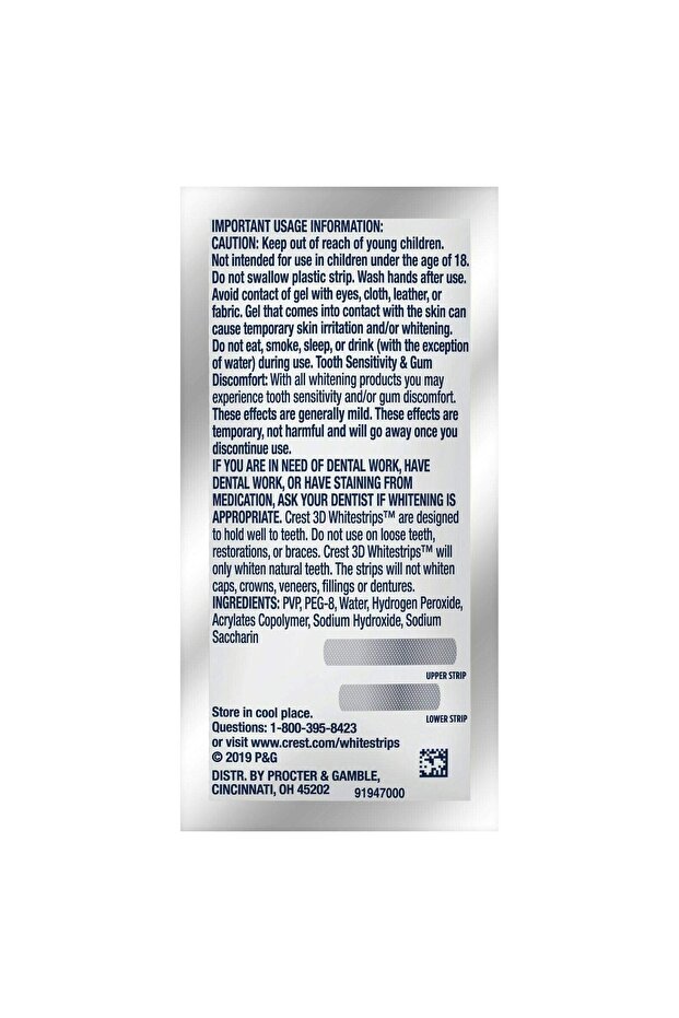 3D Whitestrips 20 Strips - 3