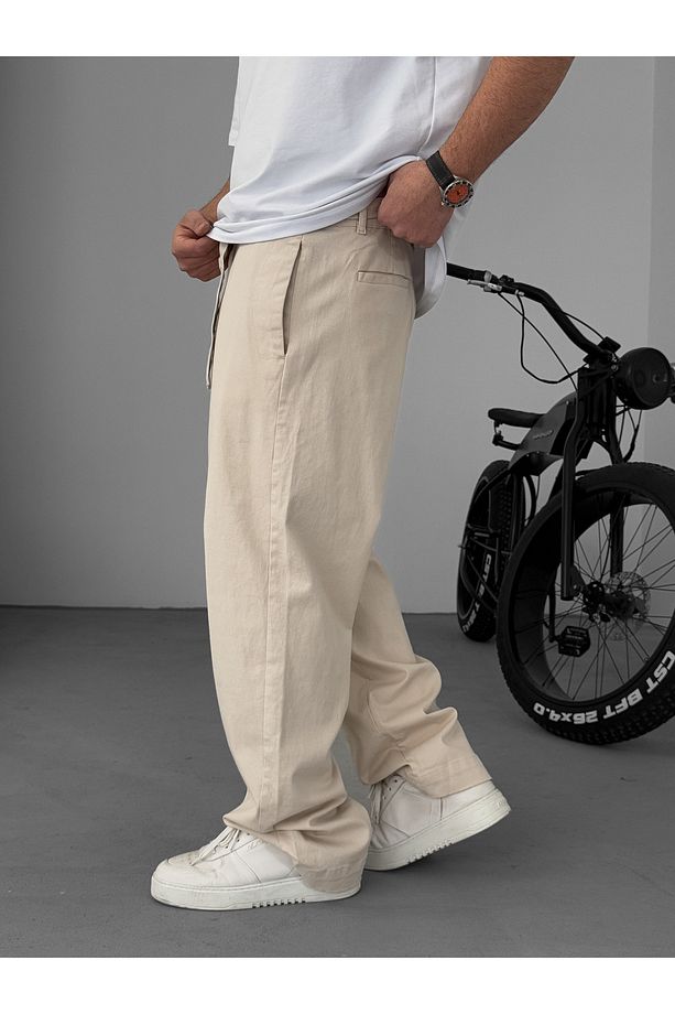 Taş Basic Kuşaklı Baggy Pantolon Ke-1006/1011 - 7