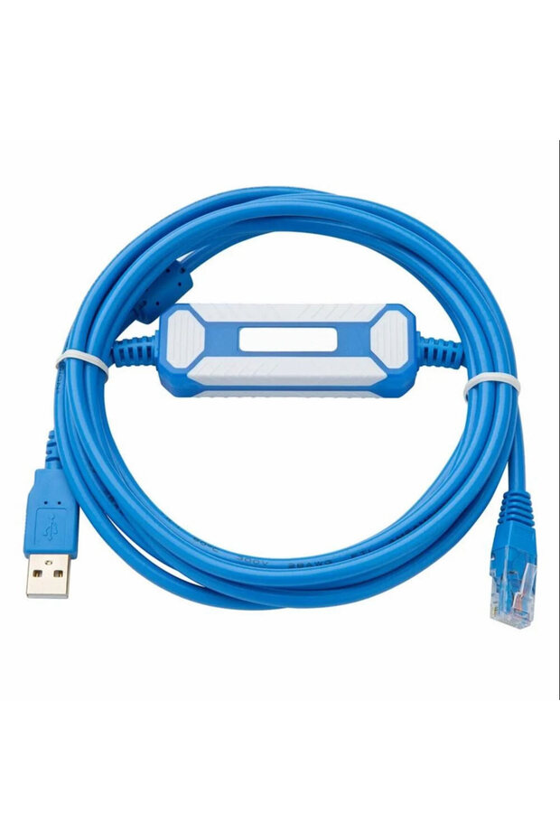 UC-PRG020-12A Delta Usb Plc Programlama Kablosu Round 8Pin DB9 Hmi Text Panel DOP-B AH5xx DVP-SV - 3