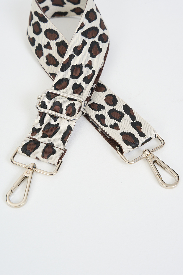Leopard Pattern Chevron Ayarlanabilir Çanta Sapı (110 CM) - 2