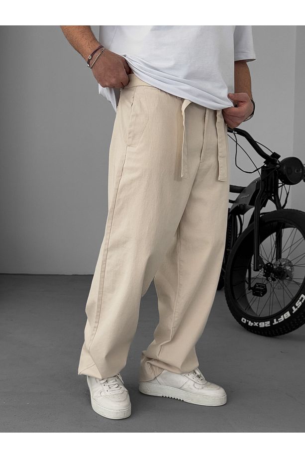 Taş Basic Kuşaklı Baggy Pantolon Ke-1006/1011 - 4