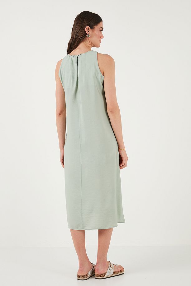 Regular Fit Halter Yaka Midi Boy Elbise ELBİSE 67810049 - 8