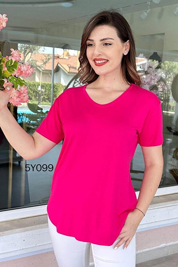 V Yaka Bambu Basic Tshirt 5y099 - 1