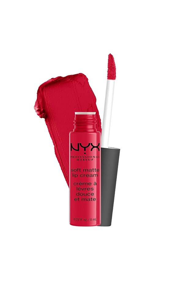 Soft Matte Lip Cream, Lightweight Liquid Lipstick - Amsterdam (Pure Red)