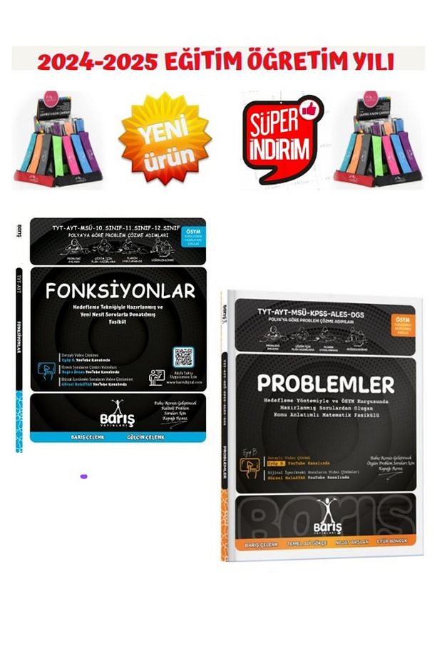 Barış Çelenk Güncel Fonksiyonlar+Problemler Konu Anlatımlı Fasikül Set+Kalemlik - 2