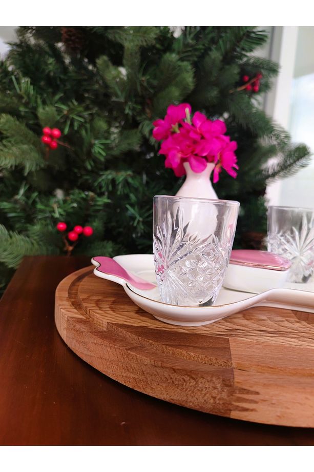Aron 4'lü Mini Kahve Yanı Bardağı Seti 70 ml Klasik - 4