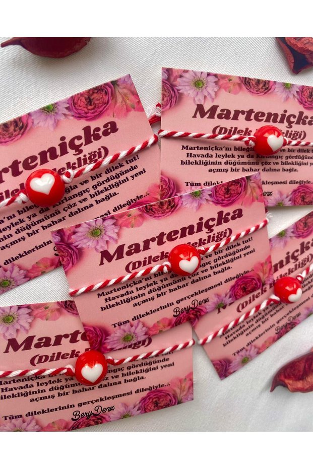 5 Pieces of Martenitska Bracelet (with Card + Gift Package)