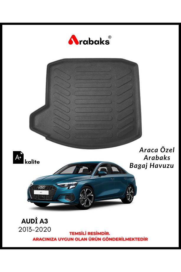 Audi A3 Sedan 2013-2020 Bagaj Havuzu (A+ Kalite) - 1