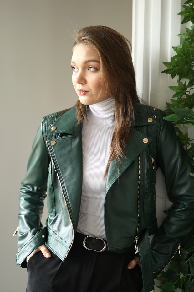 CUERO BELLİSSİMO KADIN DERİ CEKET - 5