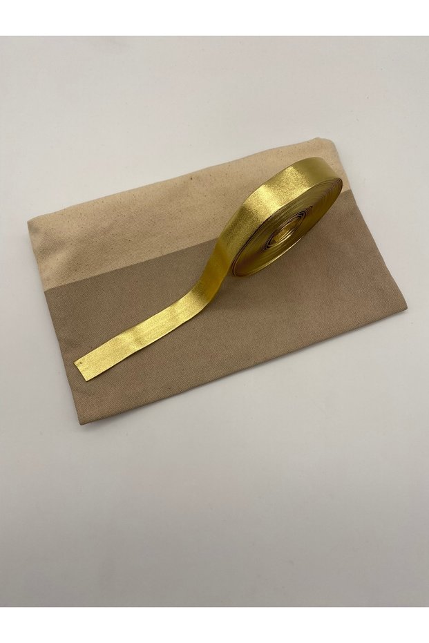 Glitter Leather Trim Gold 10 Meters Length - 2 cm Width - Layered Glitter Leather Trim 10 Meters