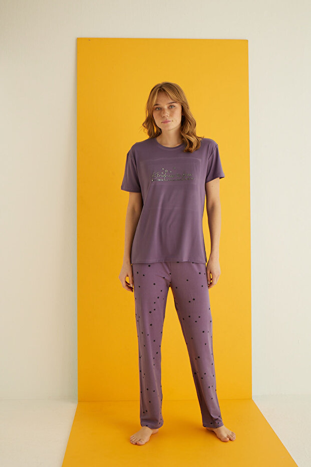 طقم بيجامة من الخيزران - 2