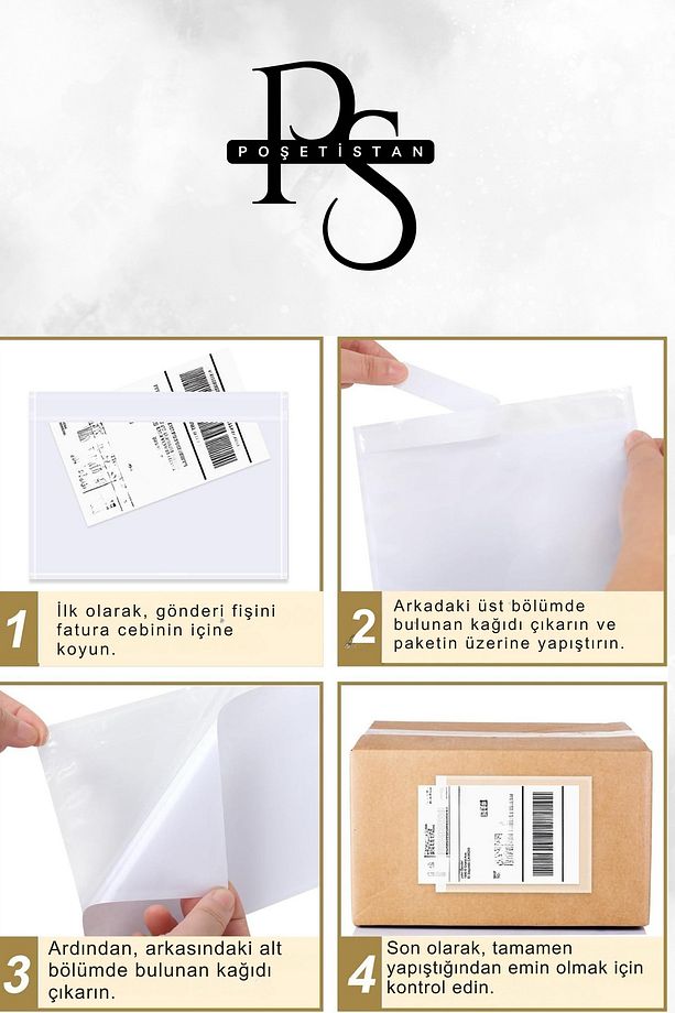 19x26cm 250 Adet Fatura Cebi - 4