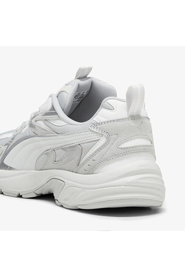 Milenio Tech Suede Kadın Gri Spor Ayakkabı (393489-02) - 7