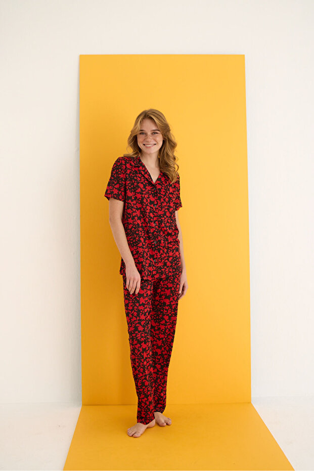 HELEN DÜĞMELİ PİJAMA TAKIMI - 2