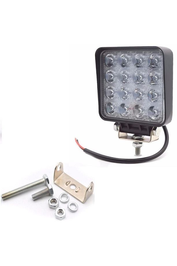 1 Adet 16 Ledli Off Road Sis Farı Çalışma Lambası 12 Volt - 3