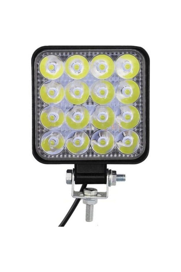 16 Led Kare Off Road Iş Makinası Çalışma Lambası Sis Farı 48 W - 1