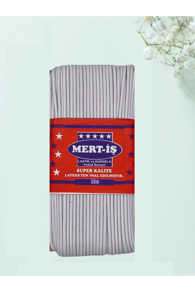 50 Meters White Round Waist-Skirt-Sweatpants Rubber
