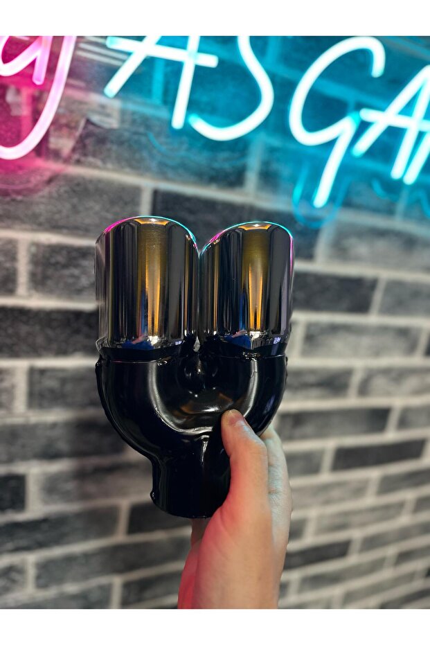 76MM ÇAPRAZ KESİM EGZOZ UCU KROM ÜNİVERSAL - 1