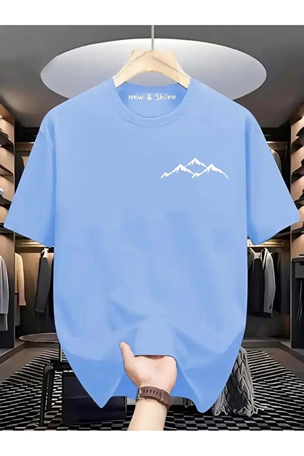 Mountain Printed Oversized T-Shirt