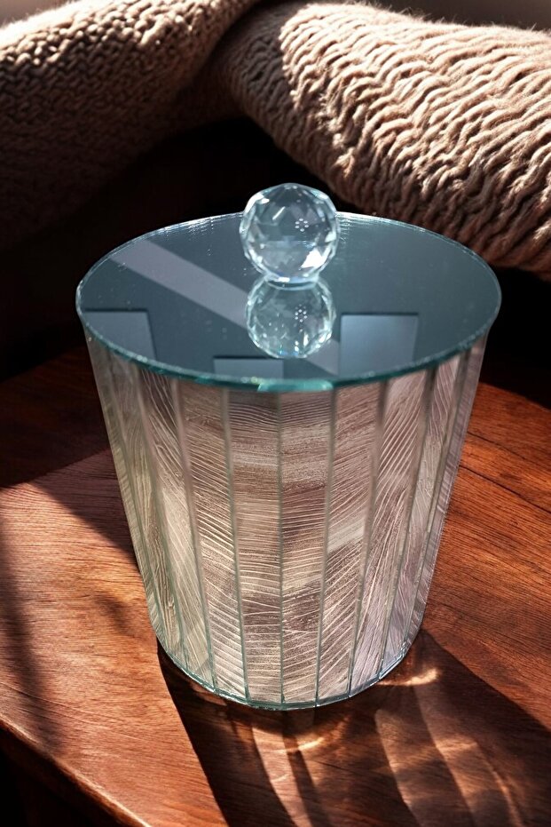 Decorative Multi-Purpose Silver Mirrored Storage Box-Container - 2