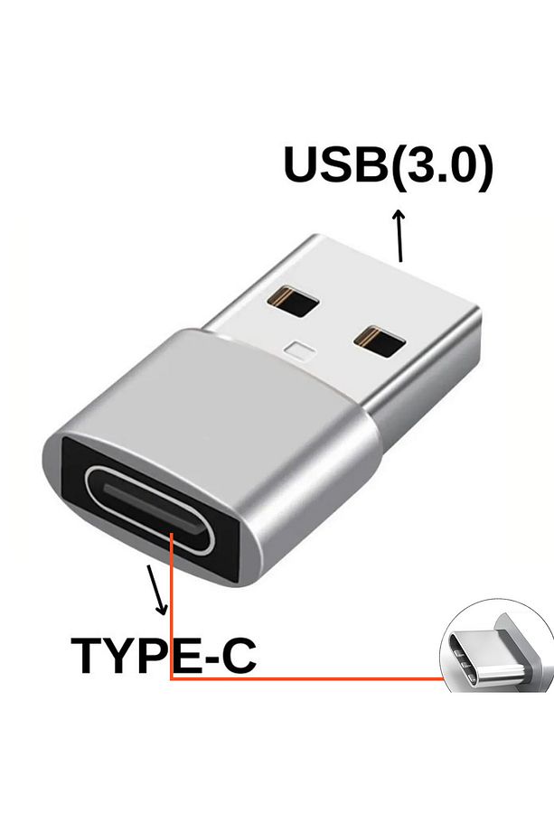 USB Type-C Çevirici OTG Veri Aktarıcı USB - Type C Dönüştürücü Mini Adaptör Type C Kablo Bağlama - 1