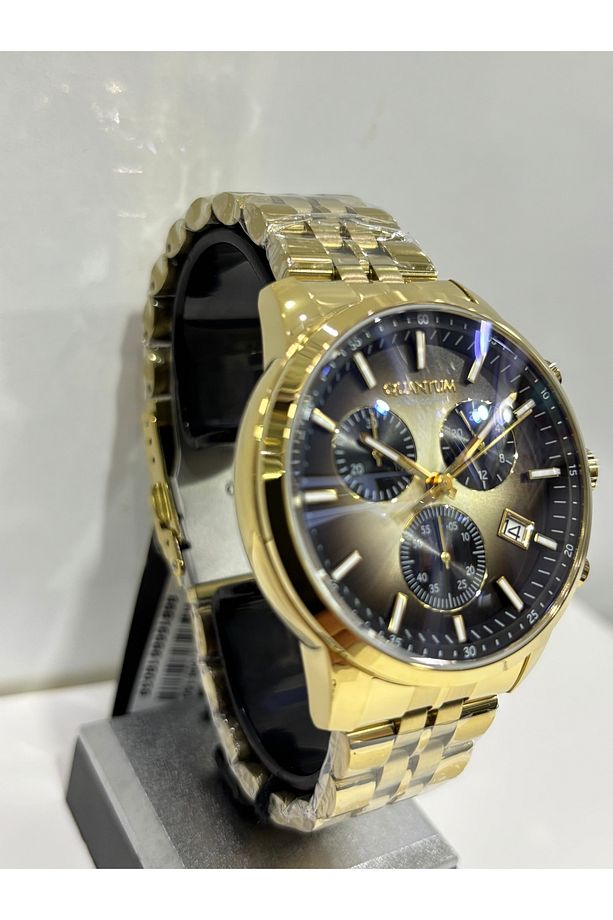 GOLD KAHVE  KADRAN POVERTECH ÖZEL SERİ %100 ÇELİK CHOROGRAPH İ 100 M 45 MM - 4