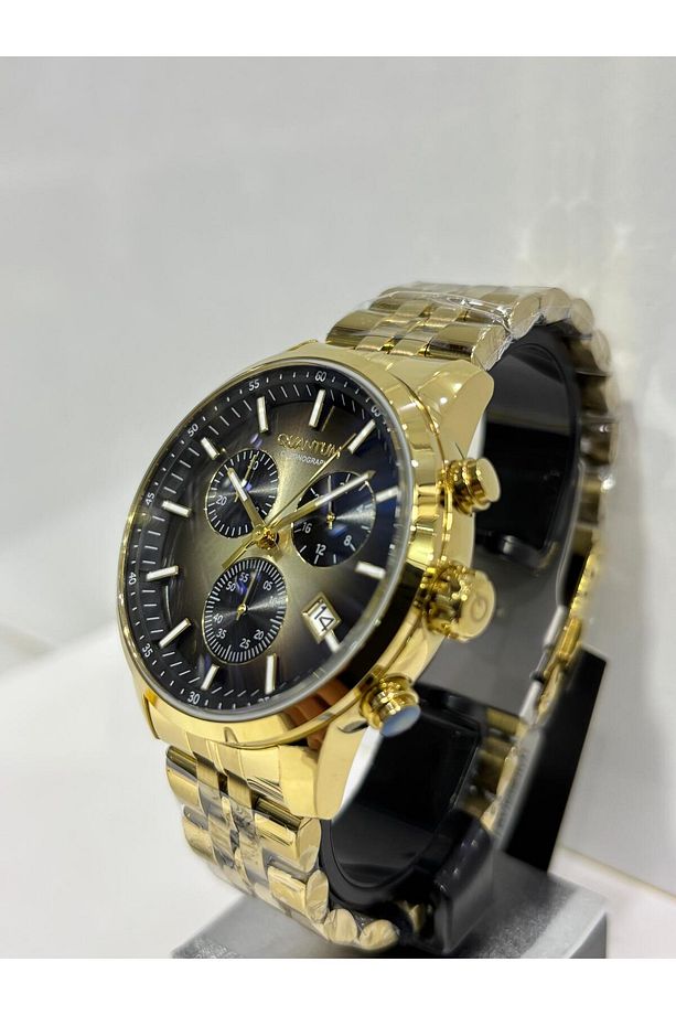GOLD KAHVE  KADRAN POVERTECH ÖZEL SERİ %100 ÇELİK CHOROGRAPH İ 100 M 45 MM - 8