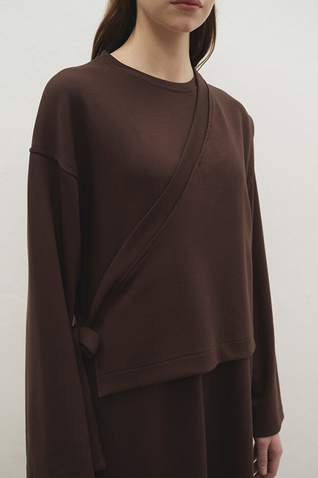 Anvelop Kahve Elbise - 4