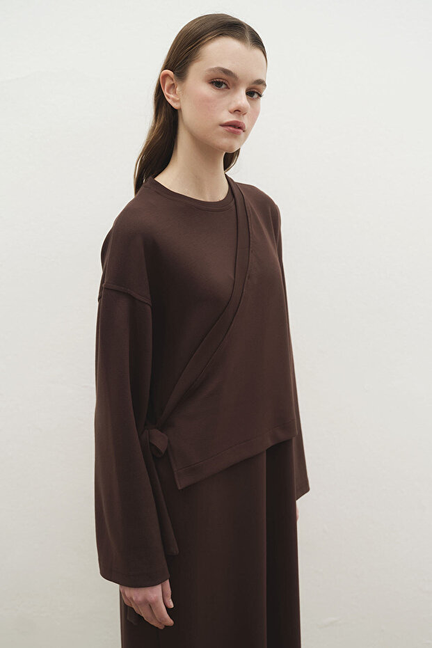 Anvelop Kahve Elbise - 2