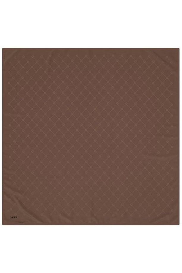 Monogram Eşarp - Kahve 932 - 1