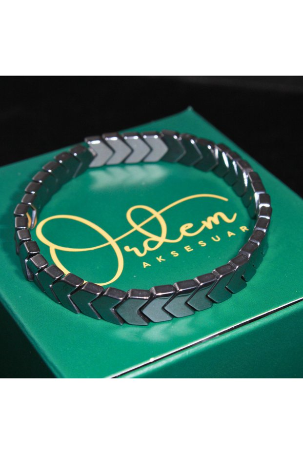 Men's Bracelet Hematite Natural Stone - Earthing and Protection