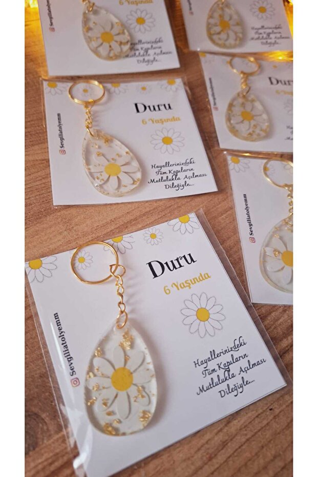 Daisy Card Keyring 15 Pieces Birthday Newborn Gifts