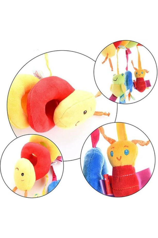 Araba Koltuğu Beşik Yatak Arabası için Oyuncak Asılı Spiral Peluş Oyuncaklar - 3