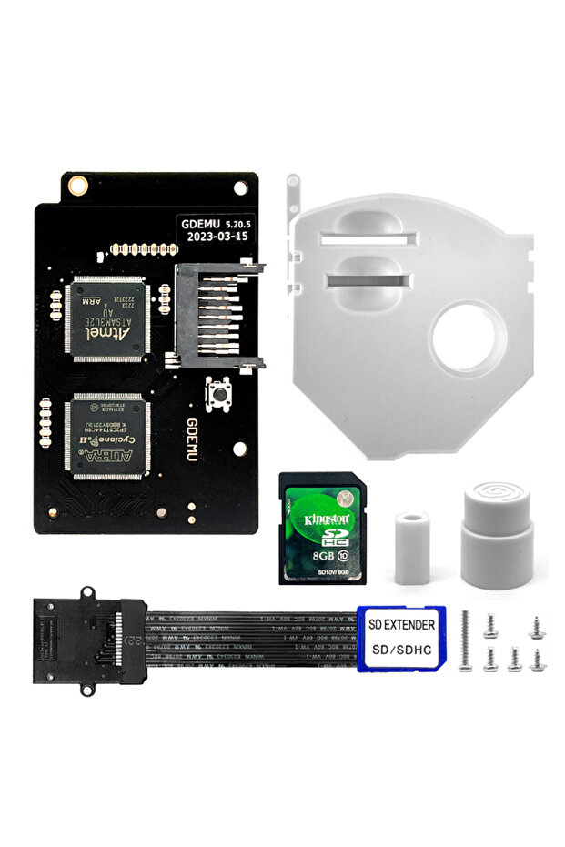 White 5.20.5 Set GDEMU 5 20 V5.15/5.15b/5.20.5 Optical Drive Emulation Board and Remote Card Mount K