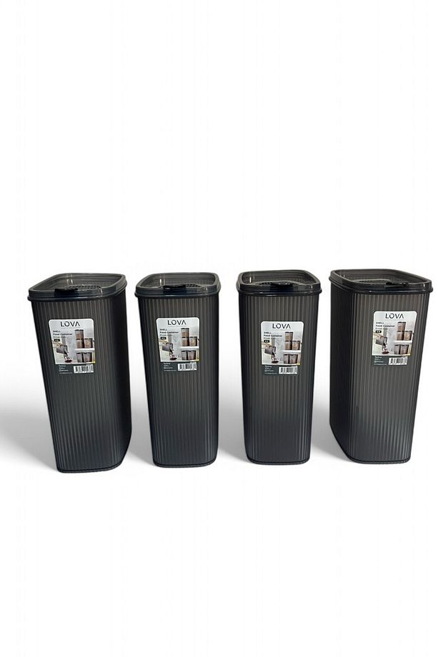 Shell Erzak Kabı 4000 ml, Antrasit, 4'lü Set - 3