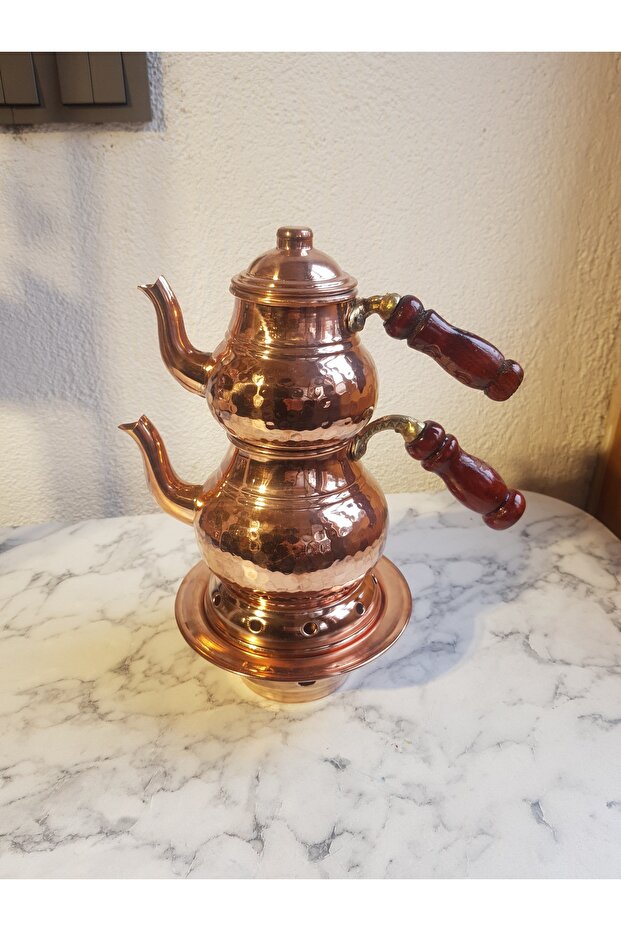 Bakır Dövme Çaydanlık