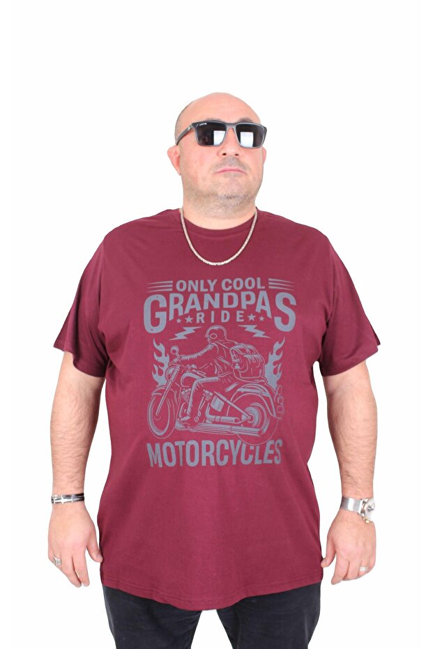 Men's Plus Size Crew Neck T-Shirt Only Cool 25177 Murdum