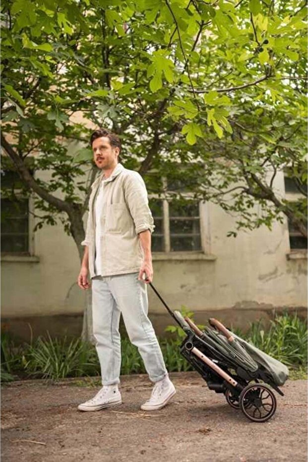 Lorelli Ribera Kabin Boy Bebek Arabası - Green Aspen - 5